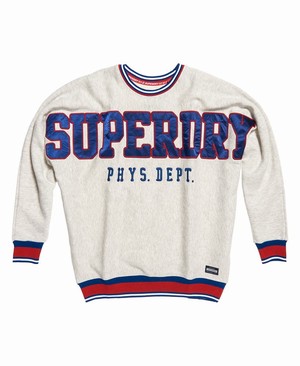 Superdry SD Game Day Női Pulóver Szürke | ORGNB6934